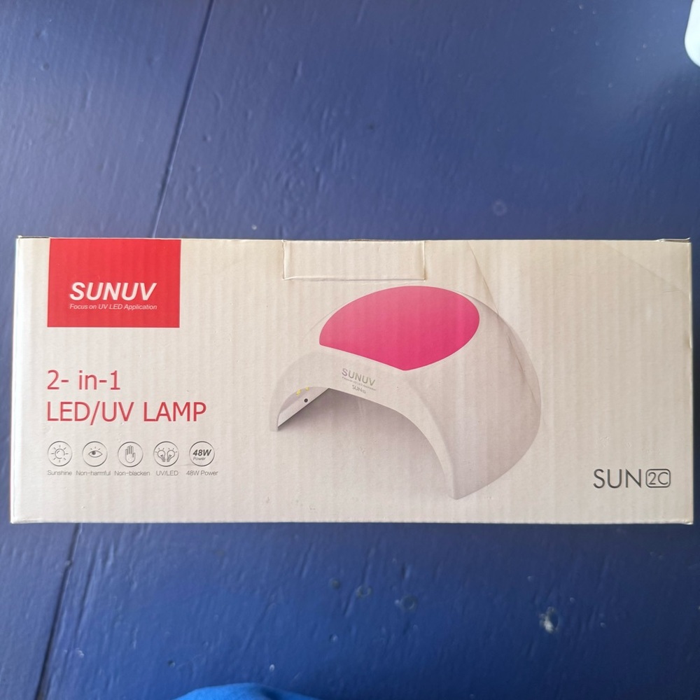 2-in-1 LED/UV Lamp - Pink